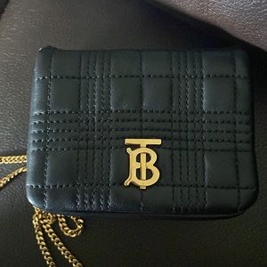 Burberry Black square mini Lola bag